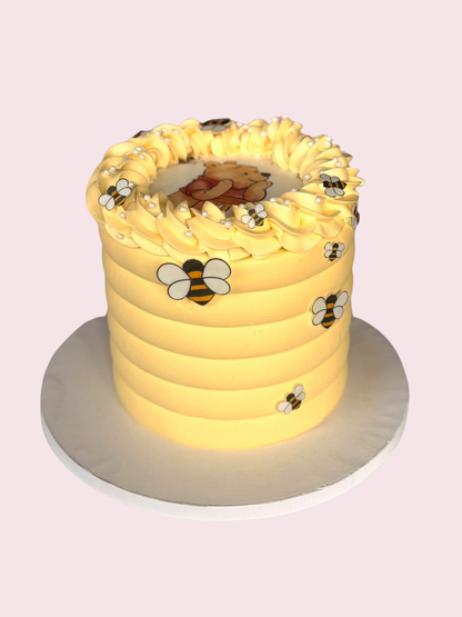 Fest kake med spiselig bilde