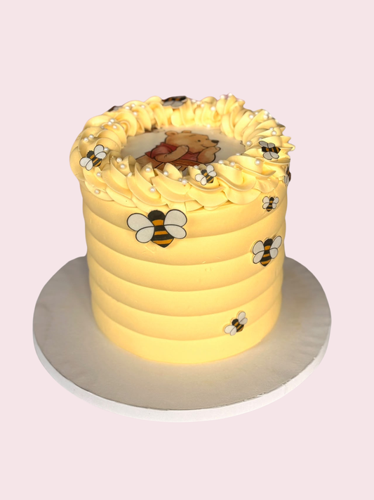 Fest kake med spiselig bilde